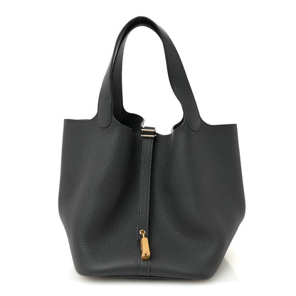 Hermes Taurillon Clemence Picotin Lock 22 MM Ardoise 1 of 10