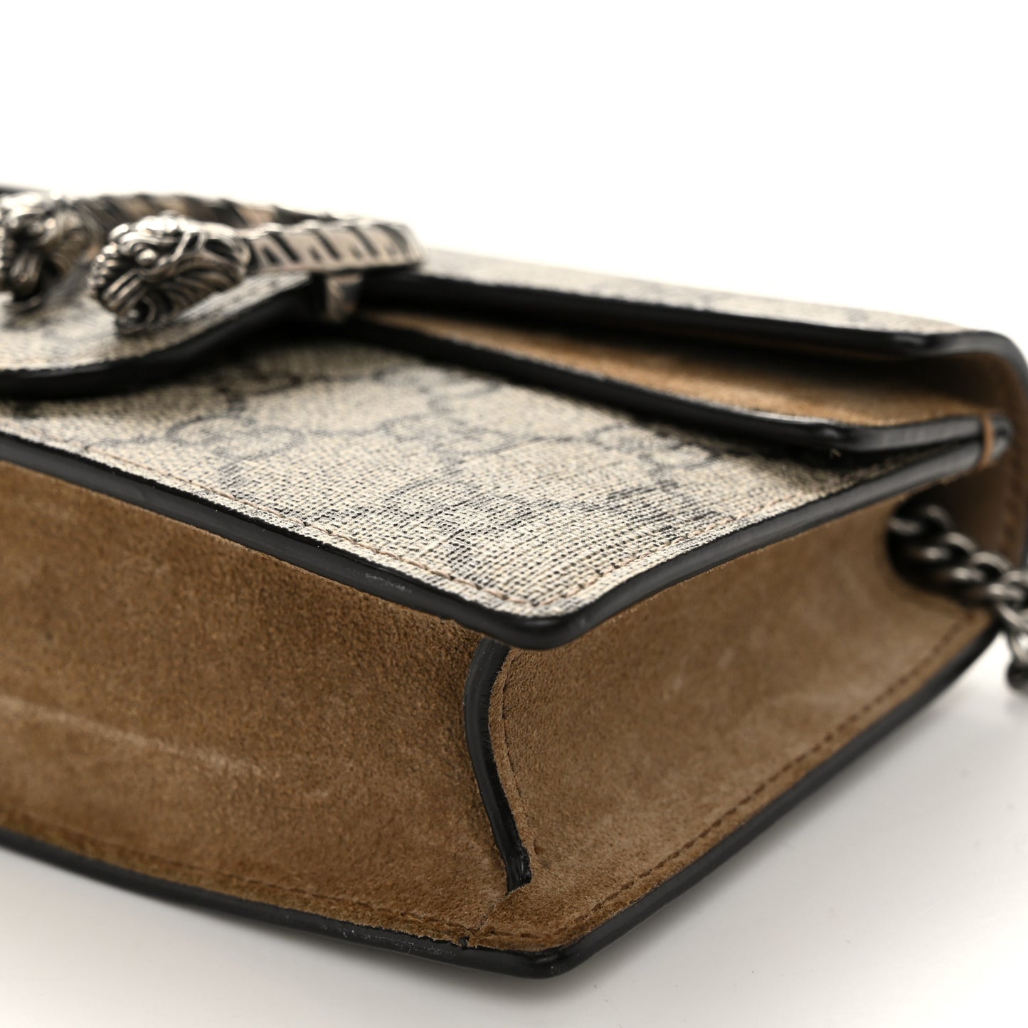 GG Supreme Monogram Super Mini Dionysus Shoulder Bag Taupe