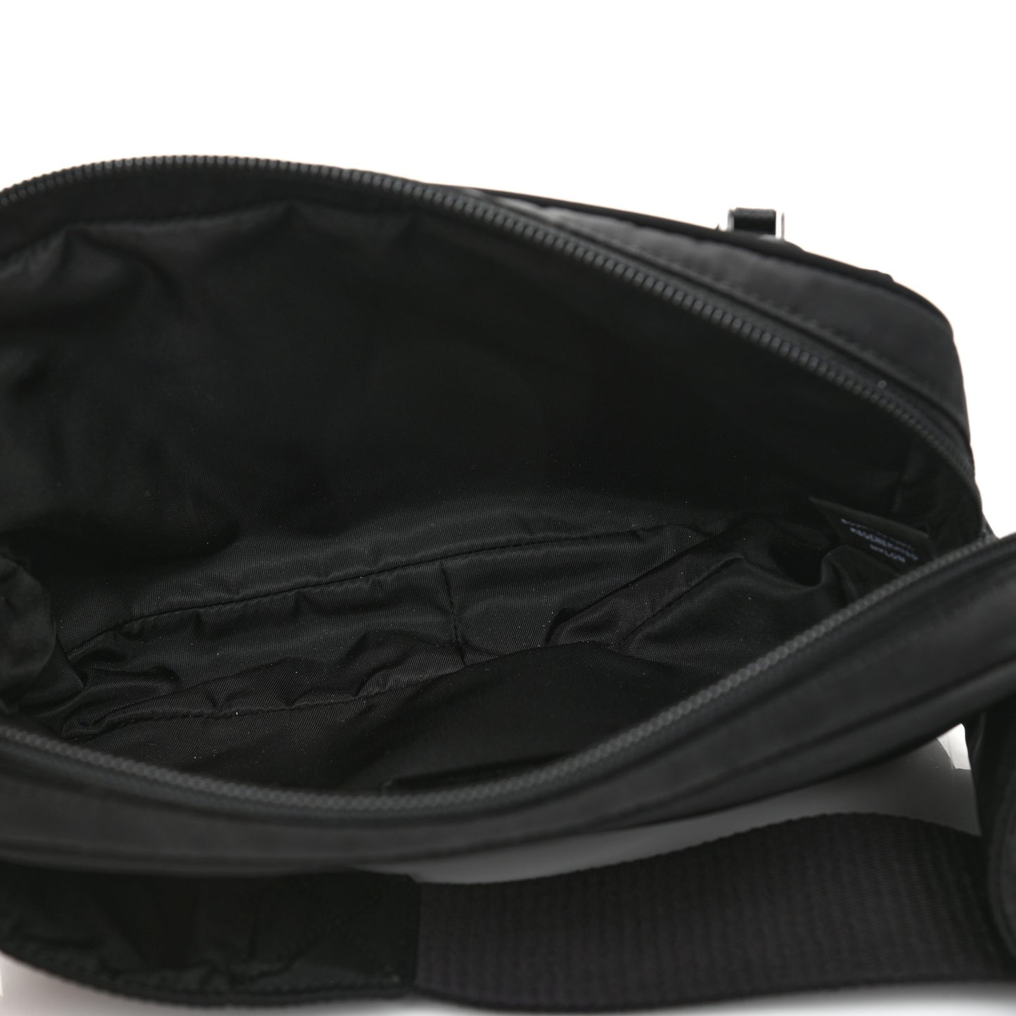 Tessuto Nylon Saffiano Belt Bag Black