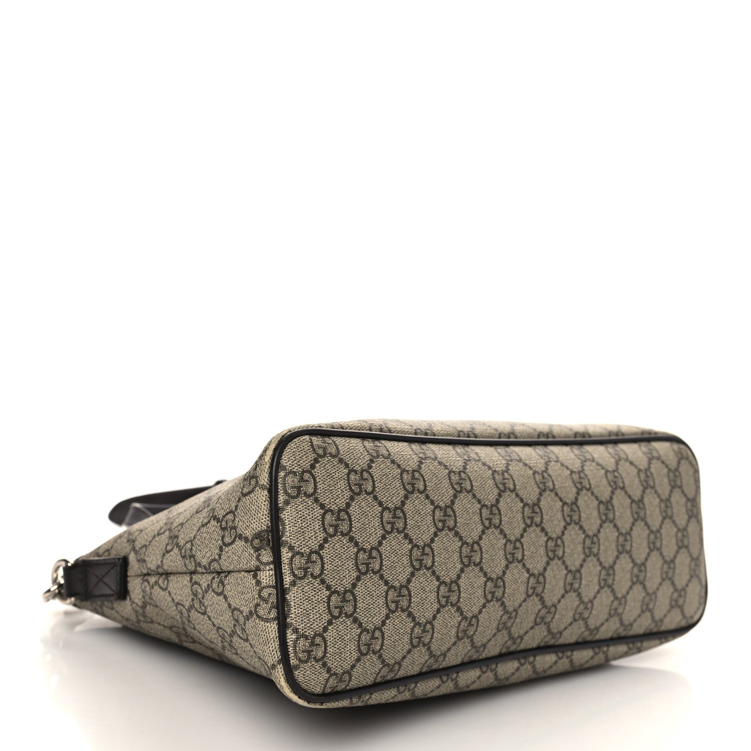 Gucci GG Supreme Monogram Small Zippered Tote Dark Brown 4 of 7