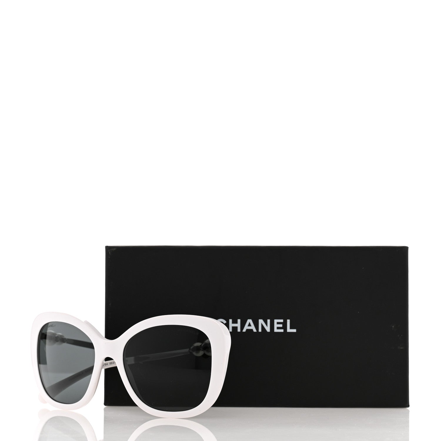 Chanel Acetate Butterfly Winter Pearl Sunglasses 5339-H White 8 of 8