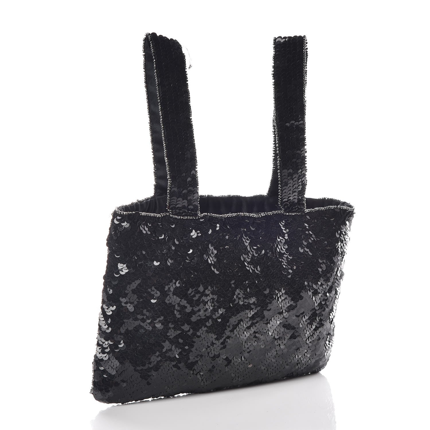 Chanel Sequin CC Evening Bag Black 3 of 12