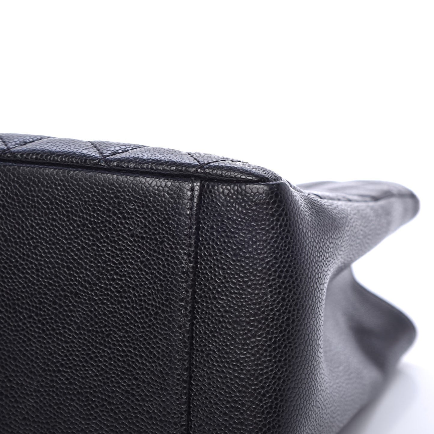 Caviar Quilted Grand Shopping Tote GST Black