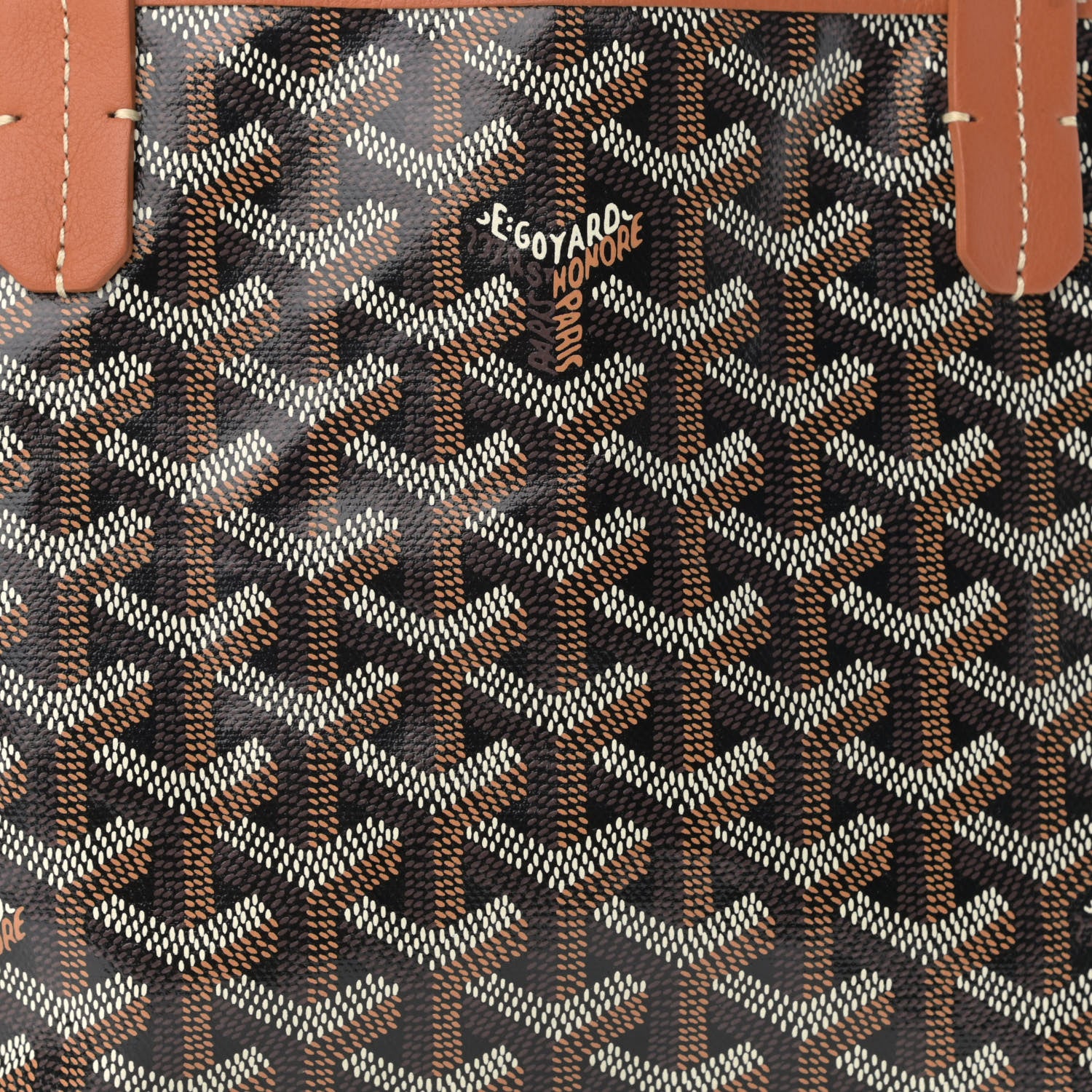 Goyard Goyardine Reversible Mini Anjou Black Gold 9 of 11