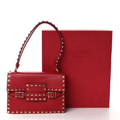 Valentino Garavani Calfskin Rockstud Flap Shoulder Bag Rosso Valentino 13 of 13