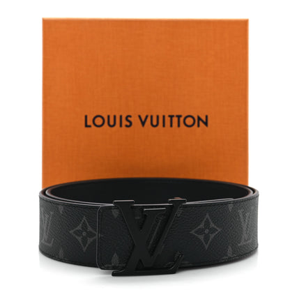 Louis Vuitton Monogram Eclipse 40mm LV Initiales Belt 85 34 Black 5 of 5