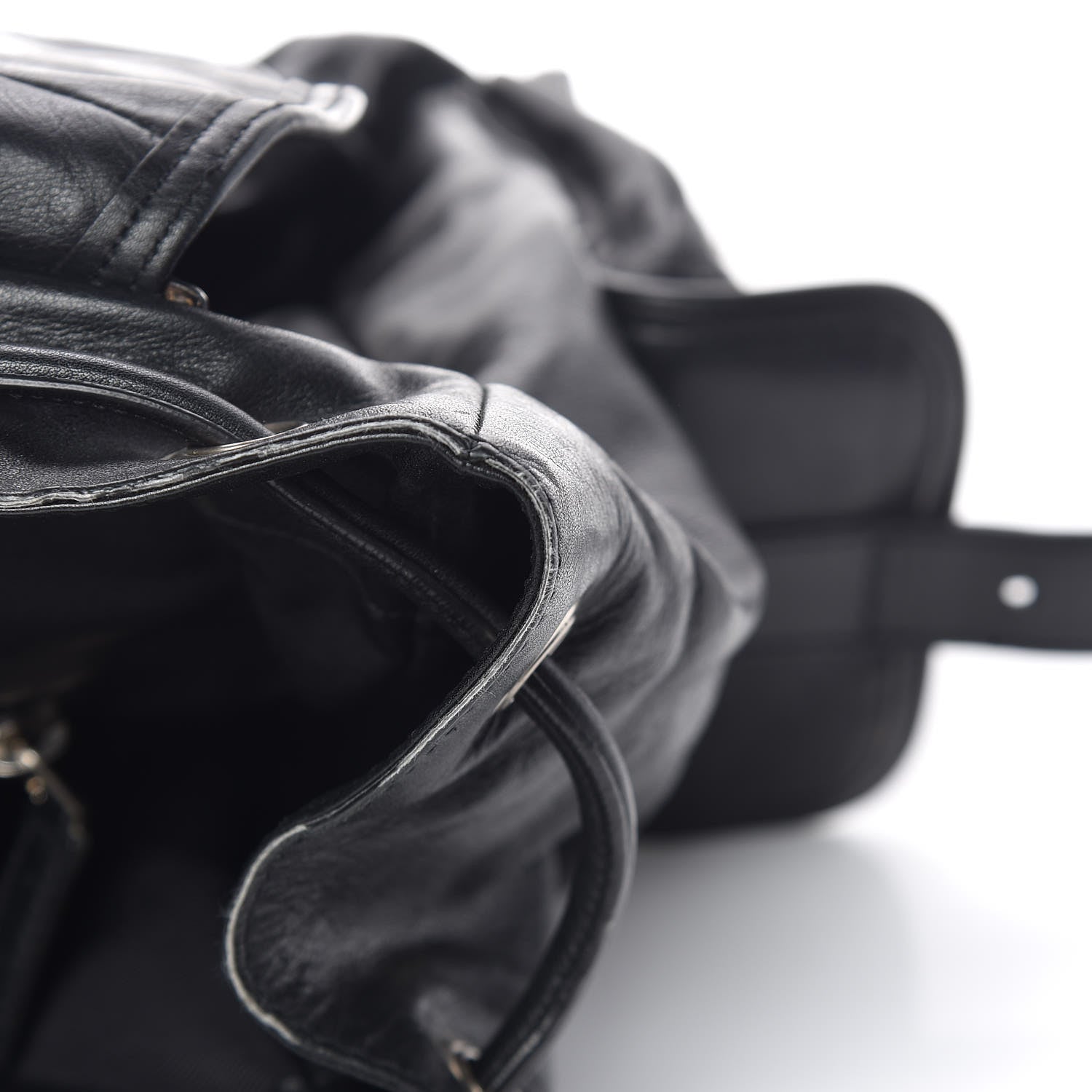 Saint Laurent Smooth Calfskin Roc Sack Backpack Black 12 of 17