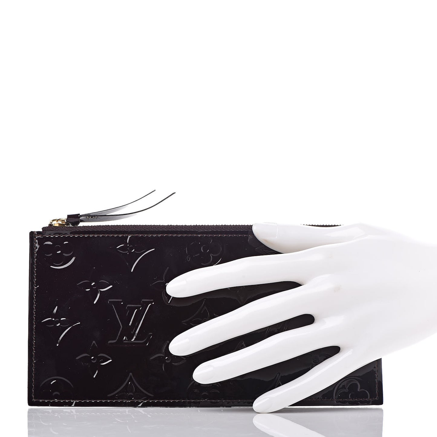 Vernis Felicie Chain Wallet Zippered Insert Amarante