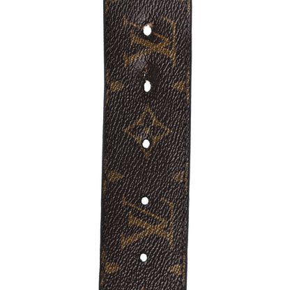 Louis Vuitton Calfskin Monogram 40mm LV Initiales Reversible Belt 85 34 Black 4 of 8