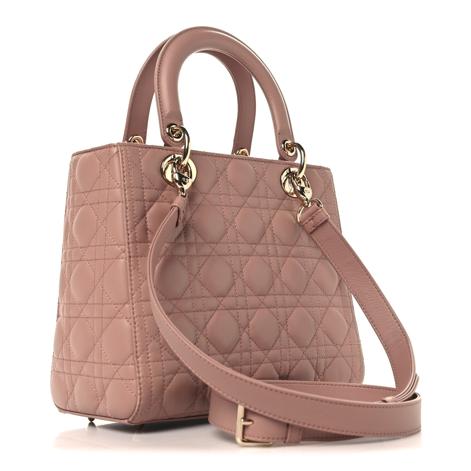 Christian Dior Lambskin Cannage Medium Lady Dior Fard 3 of 13