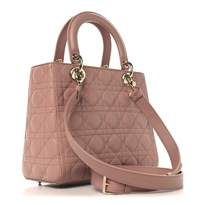 Christian Dior Lambskin Cannage Medium Lady Dior Fard 3 of 13