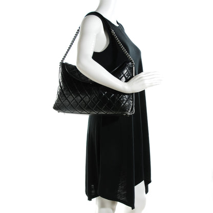 Chanel Glazed Calfskin Quilted Hobo Black 2 of 7