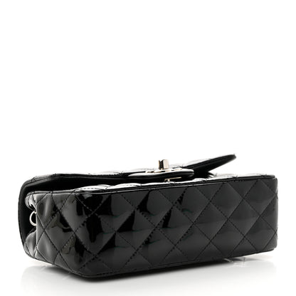Chanel Patent Calfskin Quilted Mini Rectangular Flap Black 4 of 11