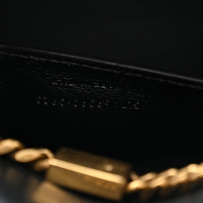 Saint Laurent Crocodile Embossed Nubuck Small Monogram Kate Satchel Black 13 of 19