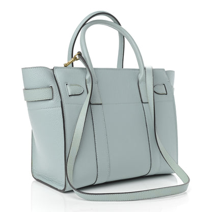 Mulberry Small Classic Grain Small Bayswater Zip Tote Light Antique Blue 3 of 11