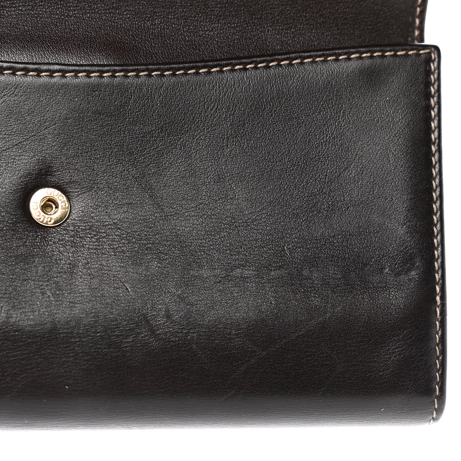 Gucci Calfskin Britt Continental Wallet Brown 9 of 11