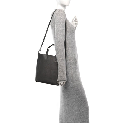 Celine Grained Calfskin Small Vertical Cabas Kohl 2 of 9
