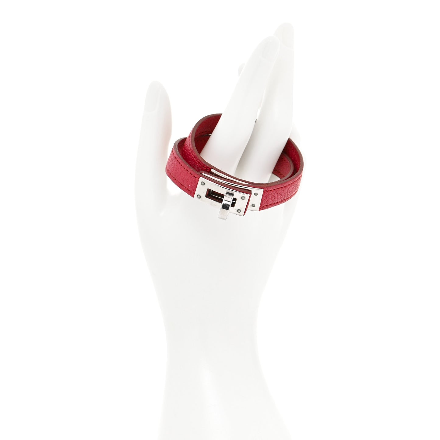 Swift Kelly Double Tour Bracelet M Rouge Garance