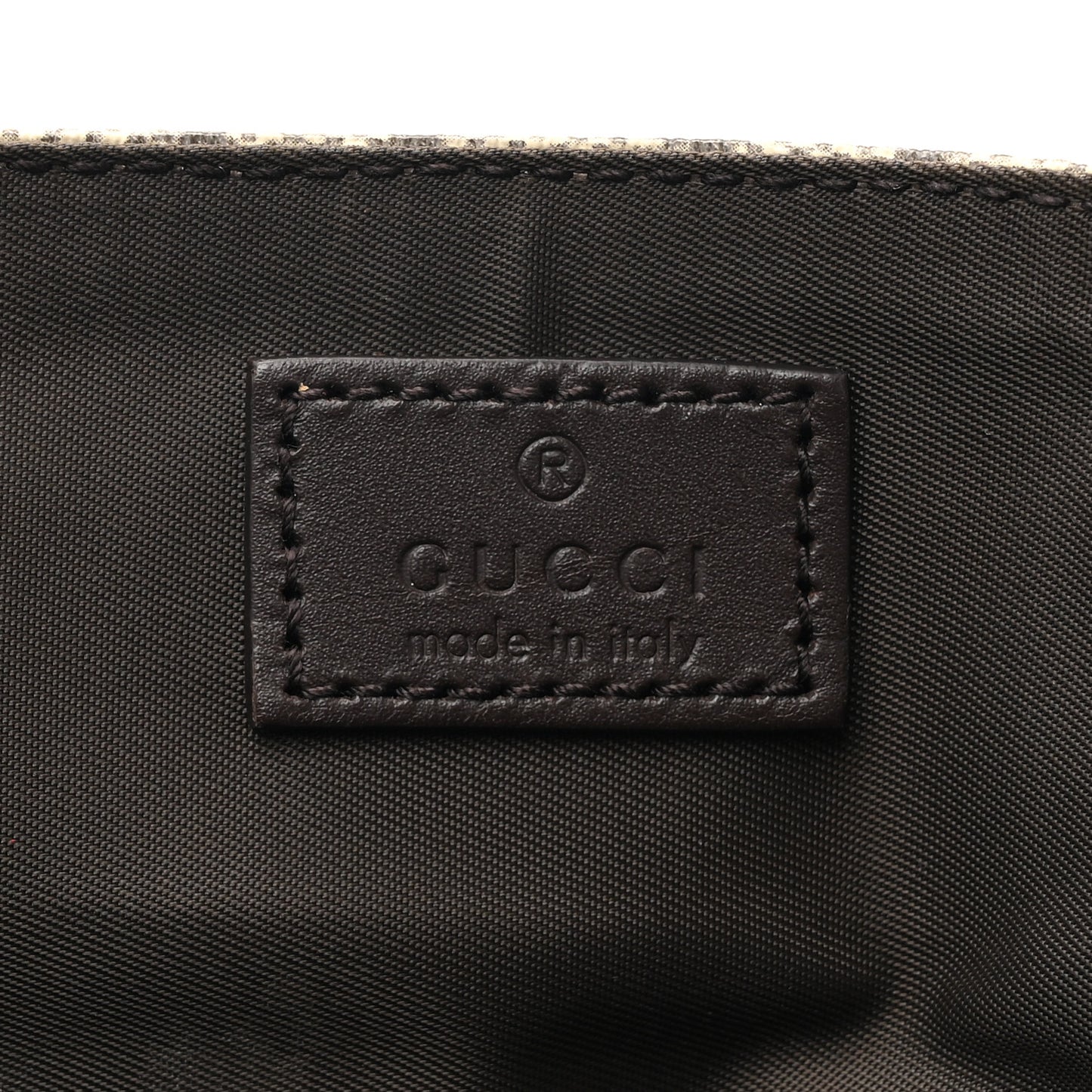 GG Plus Monogram Messenger Diaper Bag Dark Brown