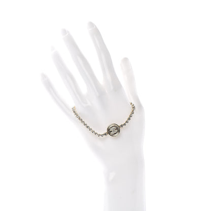 Chanel Crystal CC Chain Bracelet Gold 2 of 4