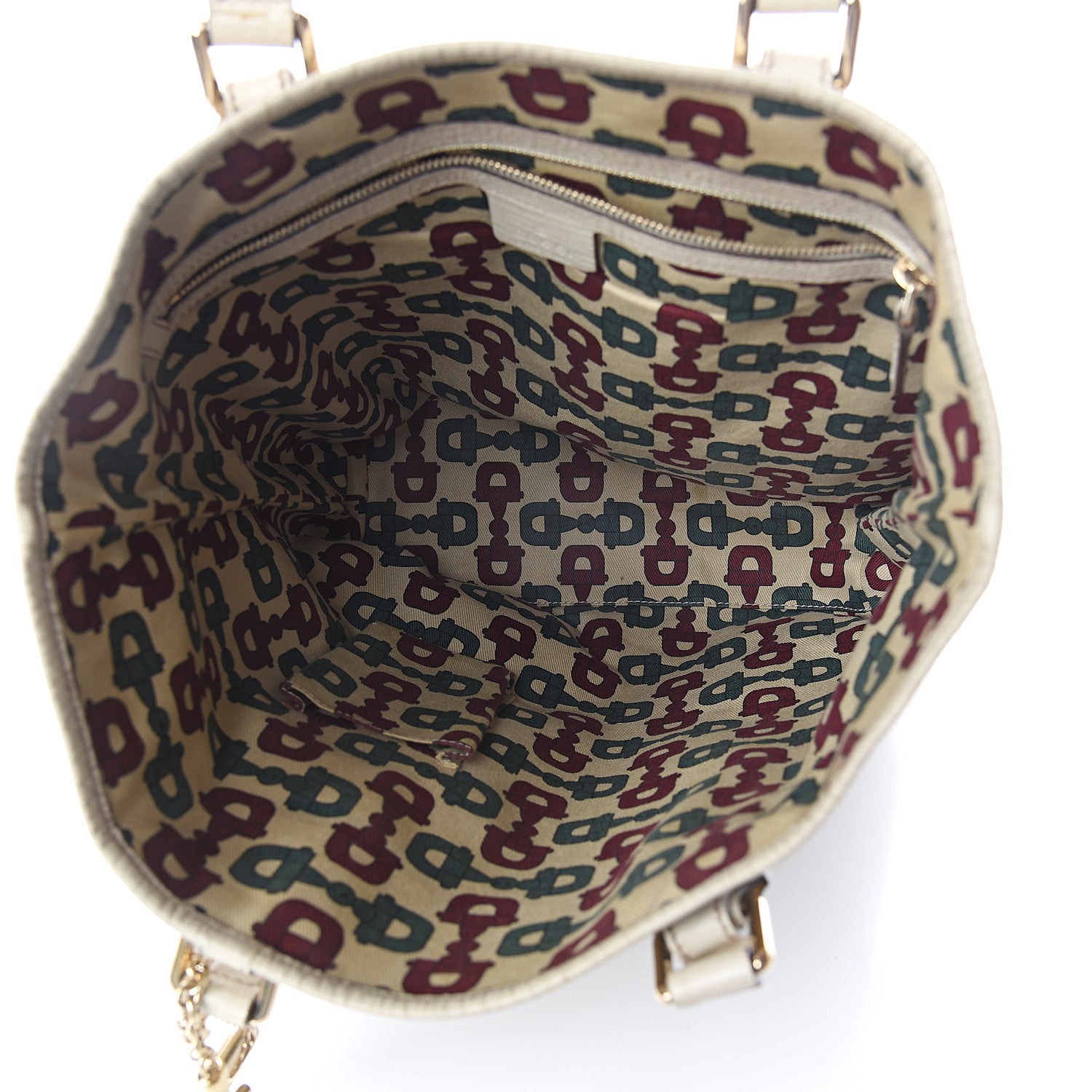 Gucci GG Monogram Web Jolicoeur Vertical Shopping Tote Off White 4 of 8