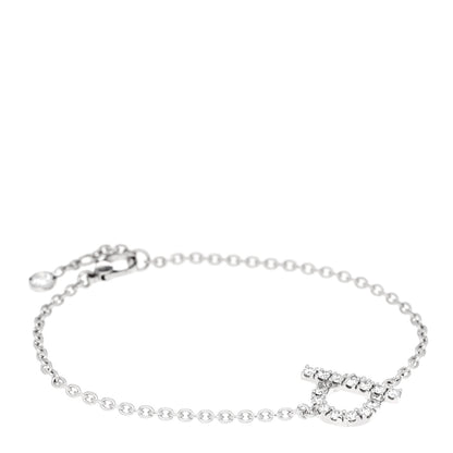 Hermes 18K White Gold Diamond Finesse Bracelet SH 1 of 4