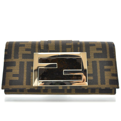 Fendi Zucca Mia Clutch Wallet Tobacco 1 of 10