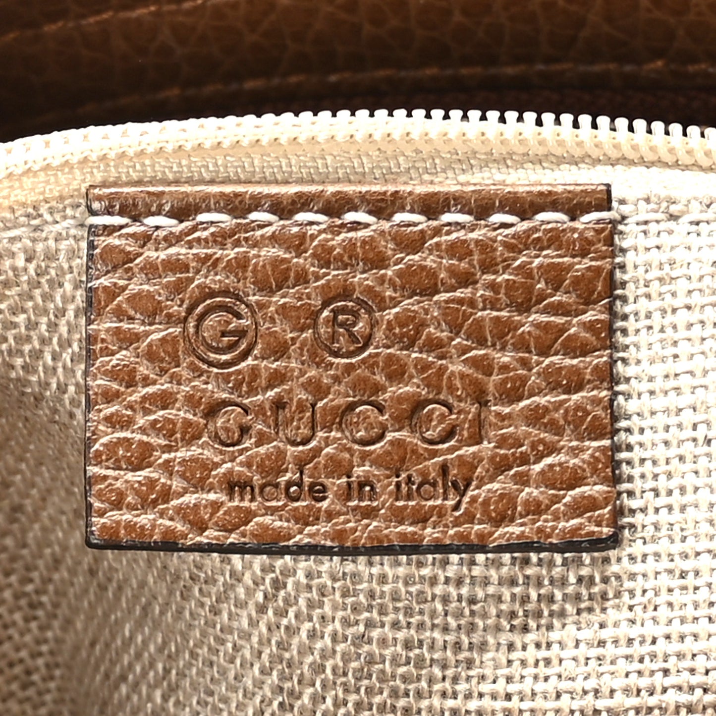 Monogram Small Bree Tote Beige Tabacco