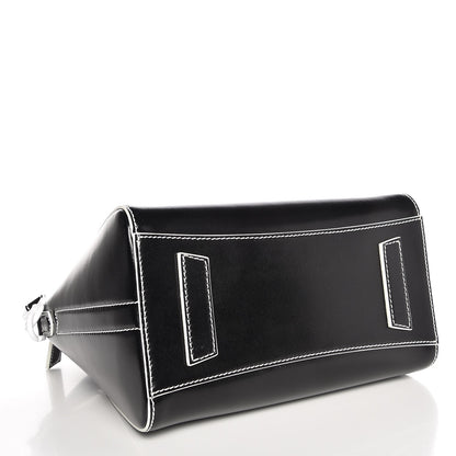 Givenchy Calfskin Contrast Topstitch Small Antigona Black White 5 of 8