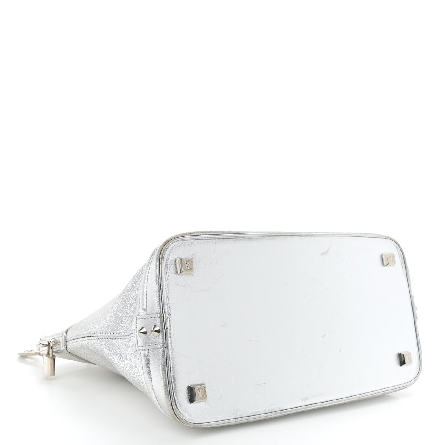 Louis Vuitton Suhali Lockit MM Silver 4 of 14
