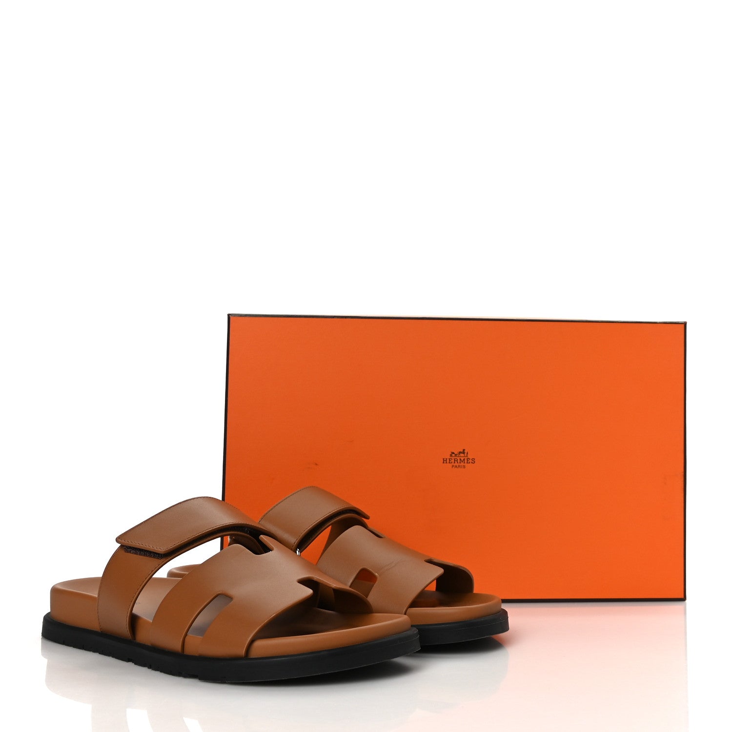 Hermes Calfskin Womens Chypre Sandals 40.5 Gold 12 of 12