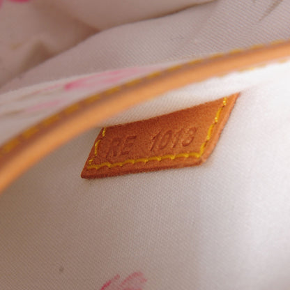 Louis Vuitton Silk Satin Monogram Multicolor Abelia White 7 of 7