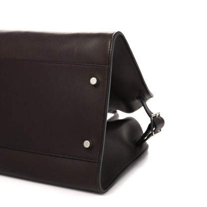 The Row Polished Saddle Calfskin EW Margaux Chestnut 9 of 9