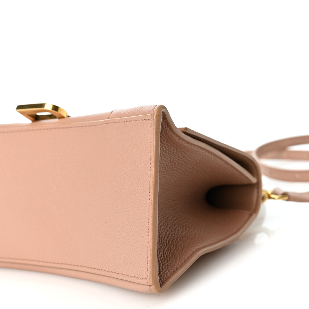 Balenciaga Grained Calfskin Small Hourglass Top Handle Bag Nude Beige 10 of 10