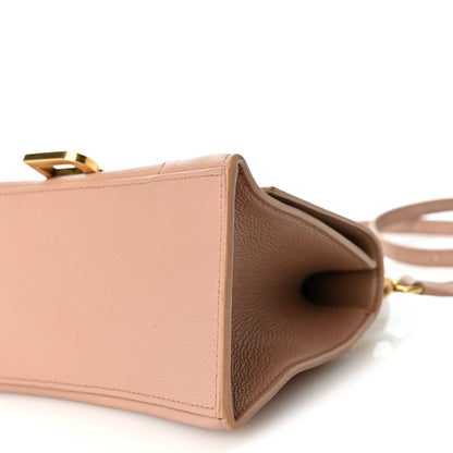 Balenciaga Grained Calfskin Small Hourglass Top Handle Bag Nude Beige 10 of 10