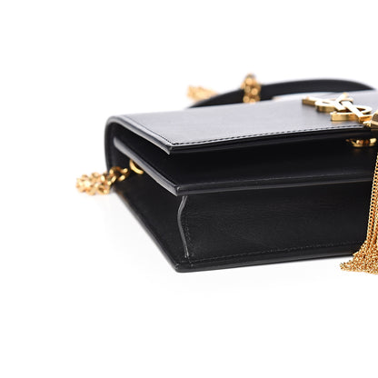 Saint Laurent Smooth Calfskin Medium Classic Monogram Kate Tassel Satchel Black 6 of 7
