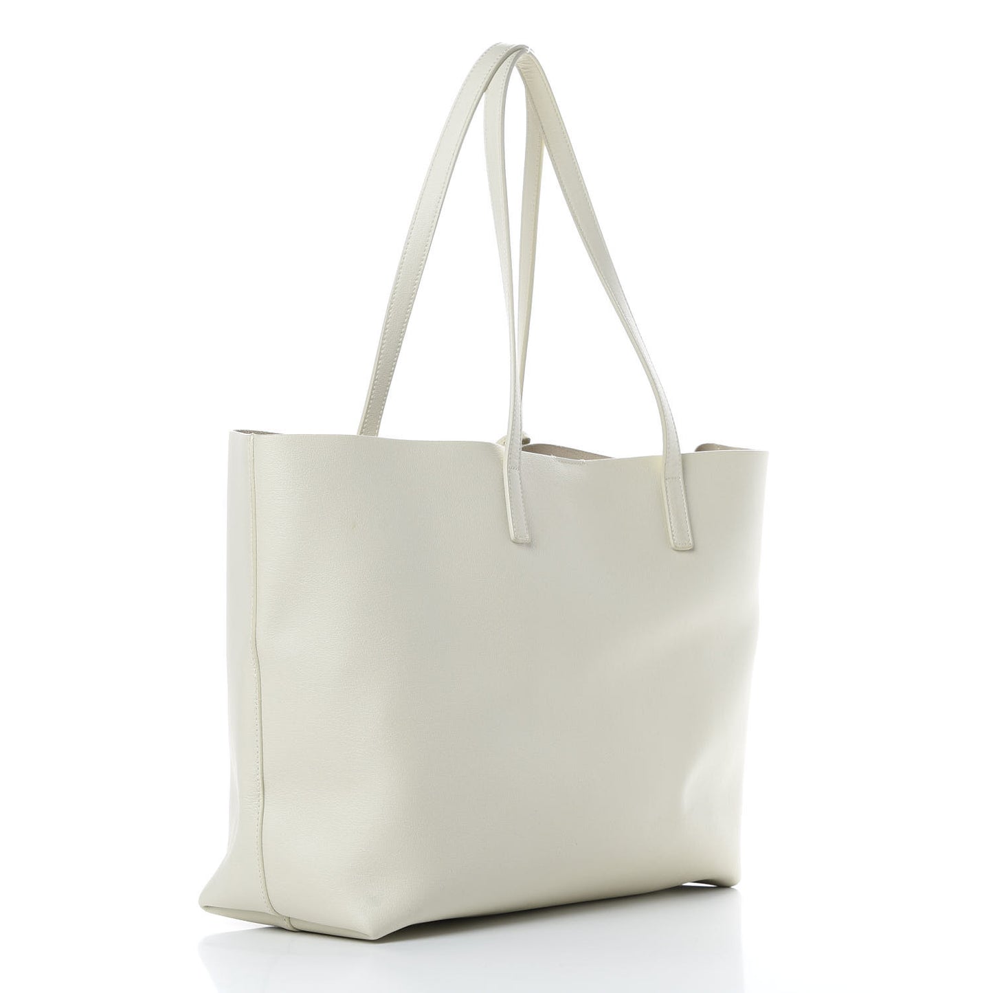 Calfskin Large Shopping Tote Porcellana