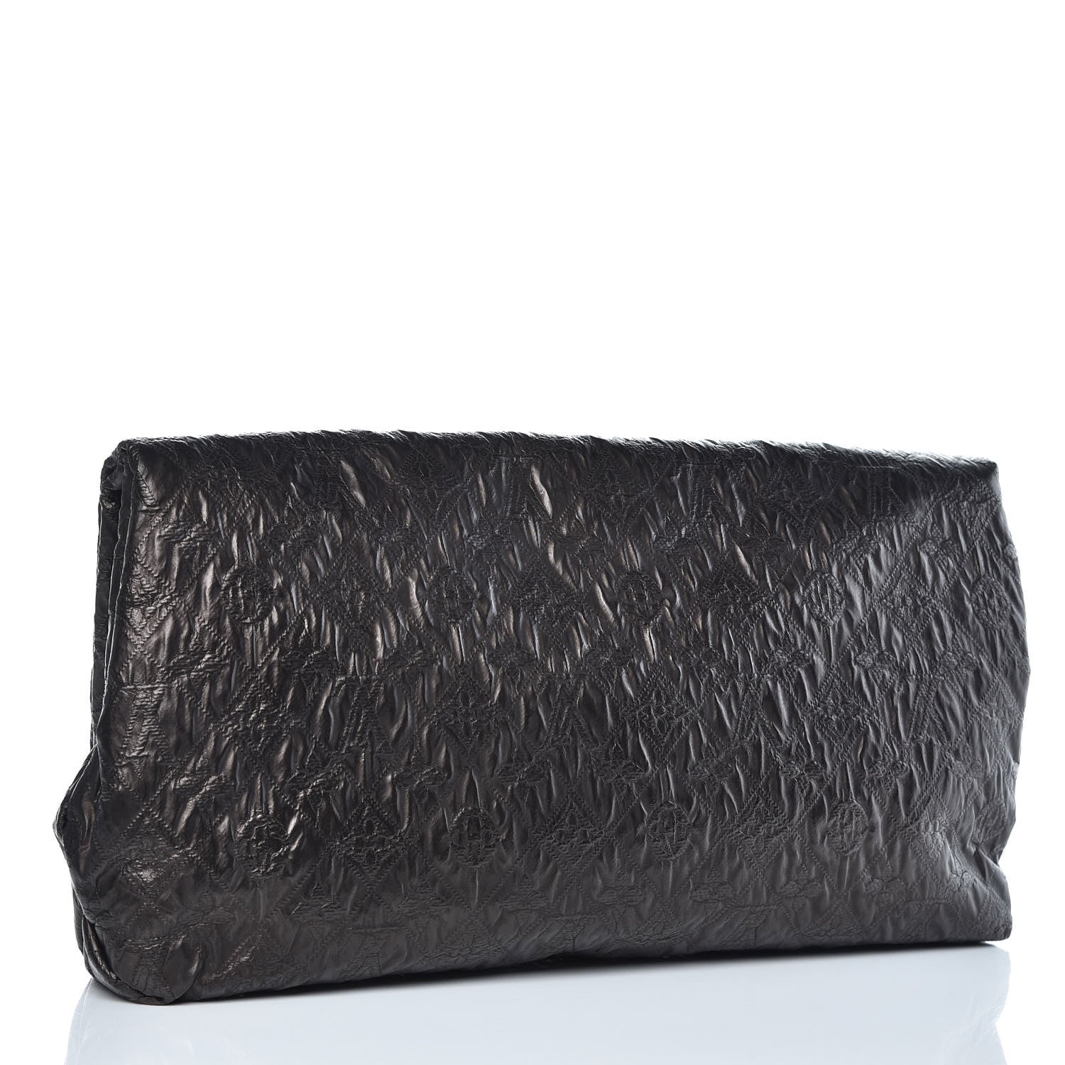 Louis Vuitton Jacquard Quilted Monogram Limelight Clutch PM Black 3 of 9