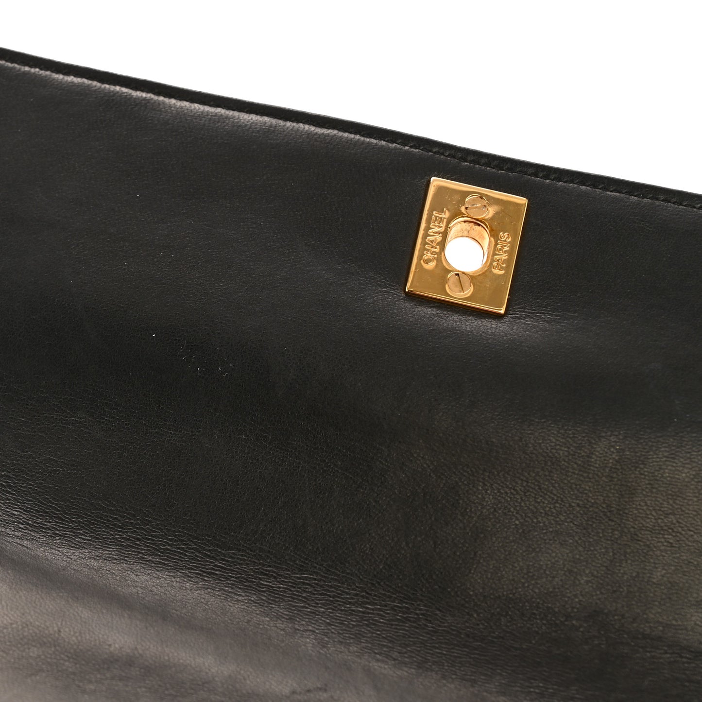 Lambskin Quilted Medium Kelly Flap Bag Black