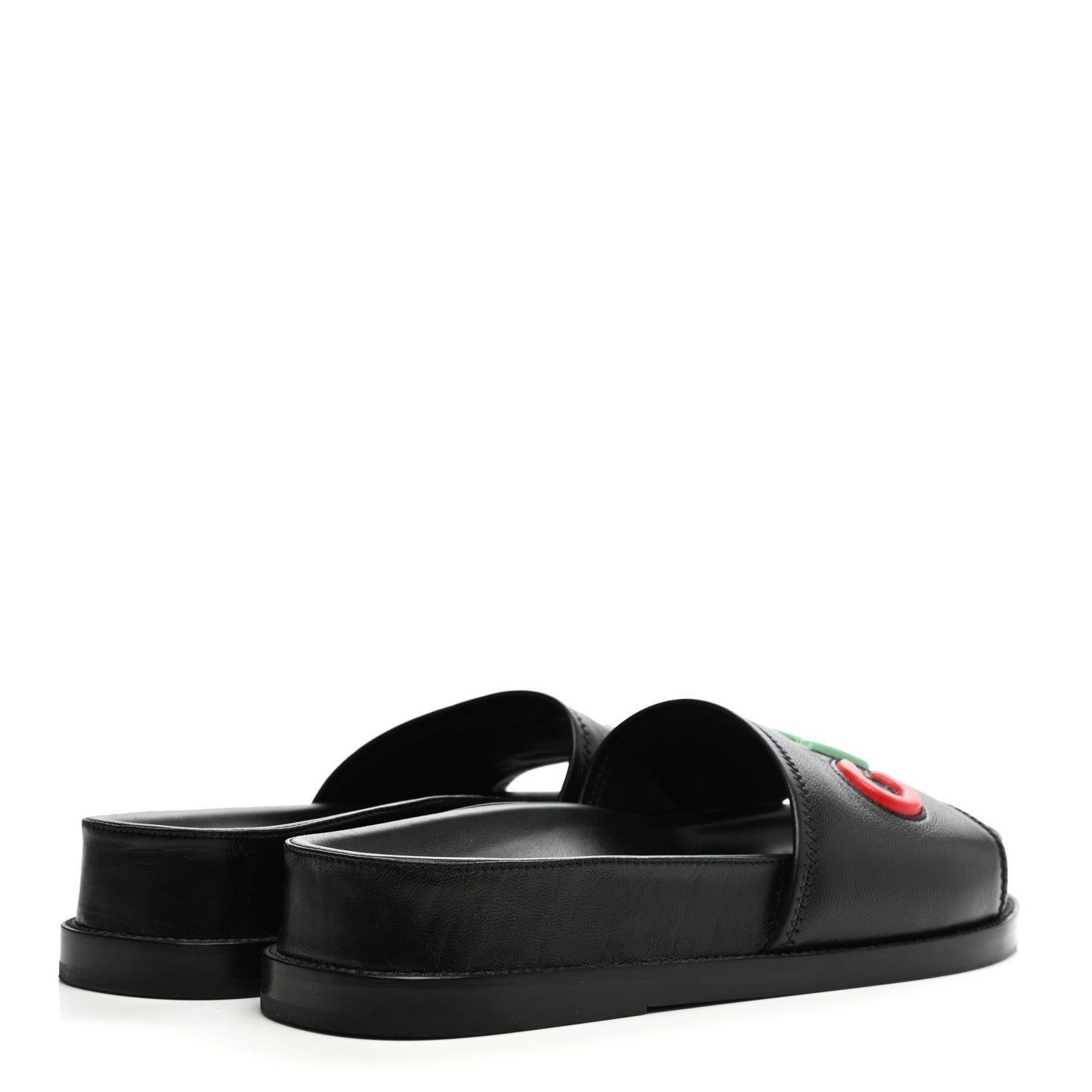 Chanel Lambskin Cha-Nel Mule Sandals 39.5 Black Multicolor 4 of 11