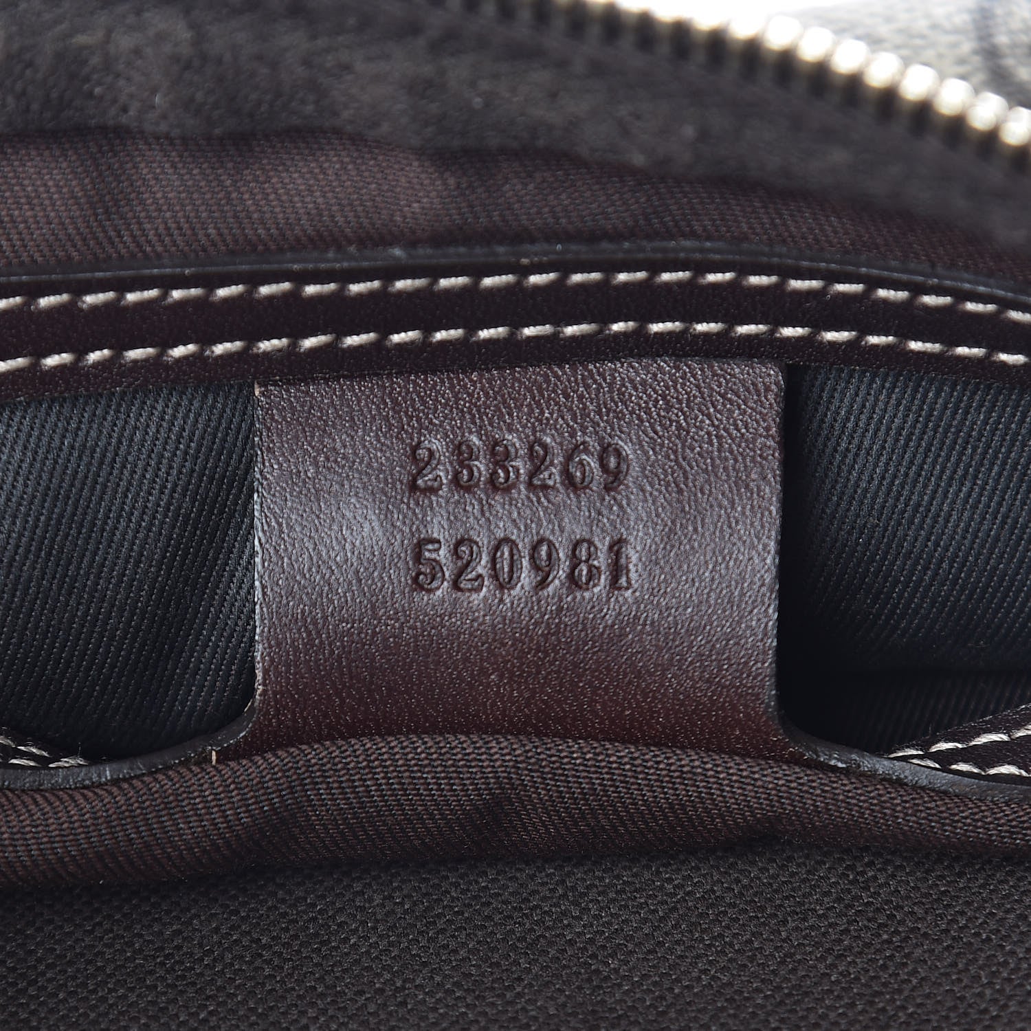 Gucci GG Supreme Monogram Belt Bag Dark Brown 7 of 11