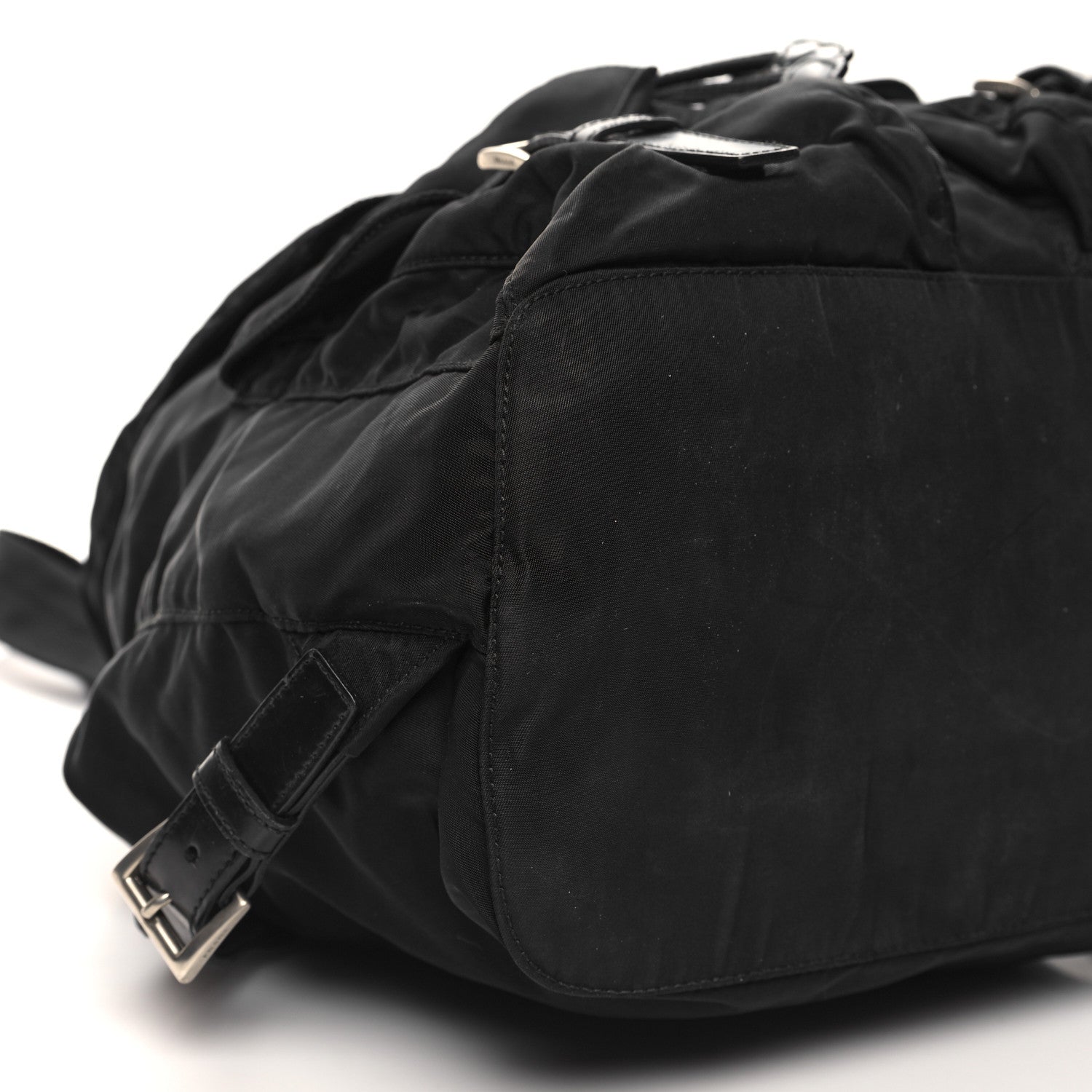 Prada Tessuto Nylon Saffiano Vela Backpack Black 8 of 11