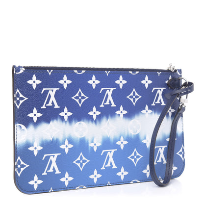 Louis Vuitton Monogram Escale Neverfull MM GM Pochette Blue 3 of 8