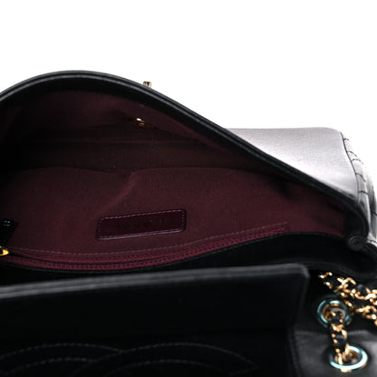 Chanel Sheepskin Quilted Medium Vintage Mademoiselle Flap Black 5 of 24