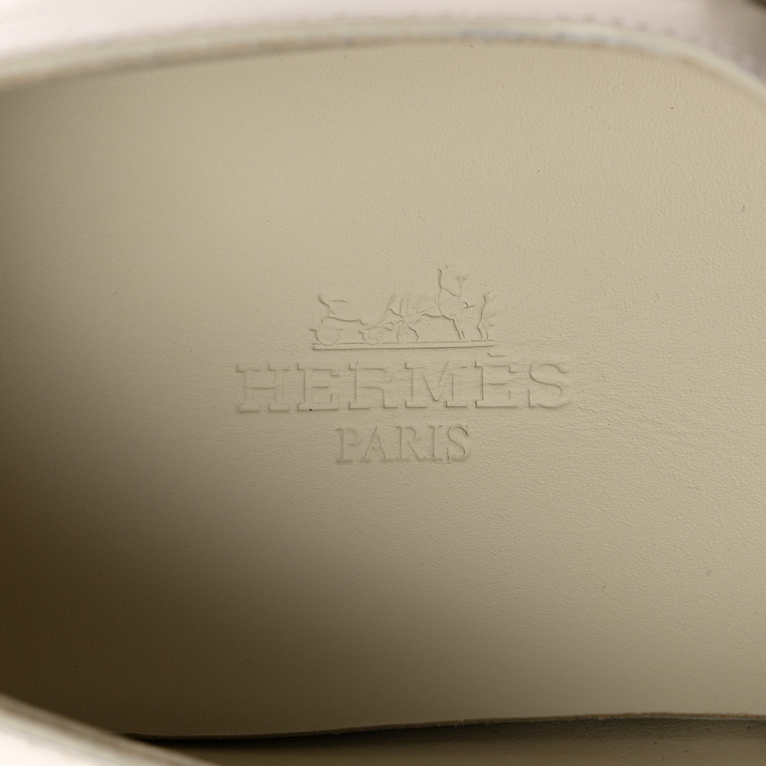 Hermes Calfskin Hoxton Oxford 36.5 Beige Glaise 7 of 9