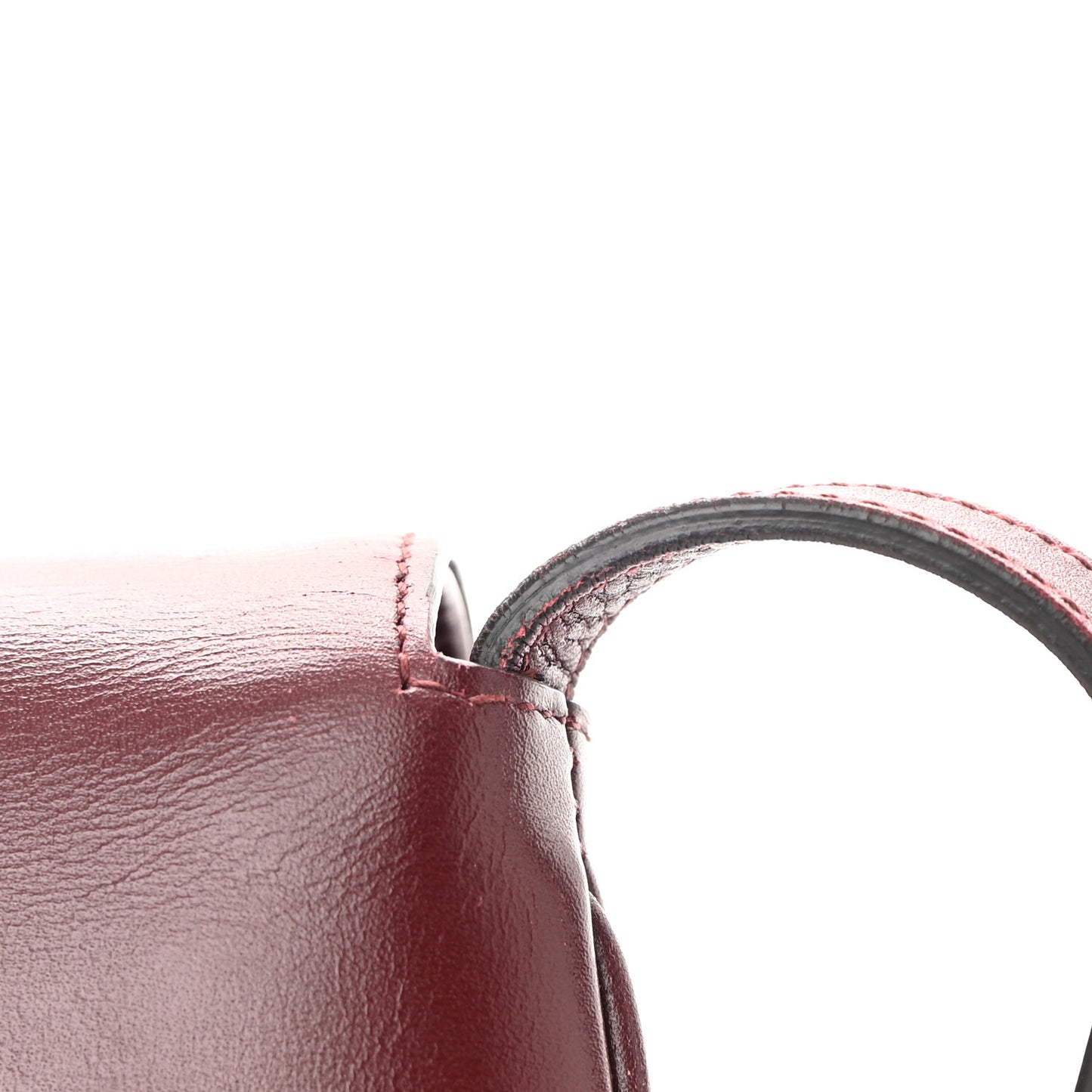 Vitello Palmellato Lux Small Arli Flap Shoulder Bag Vintage Bordeaux