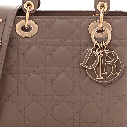 Christian Dior Lambskin Cannage Small My ABCDior Lady Dior Warm Taupe 8 of 12