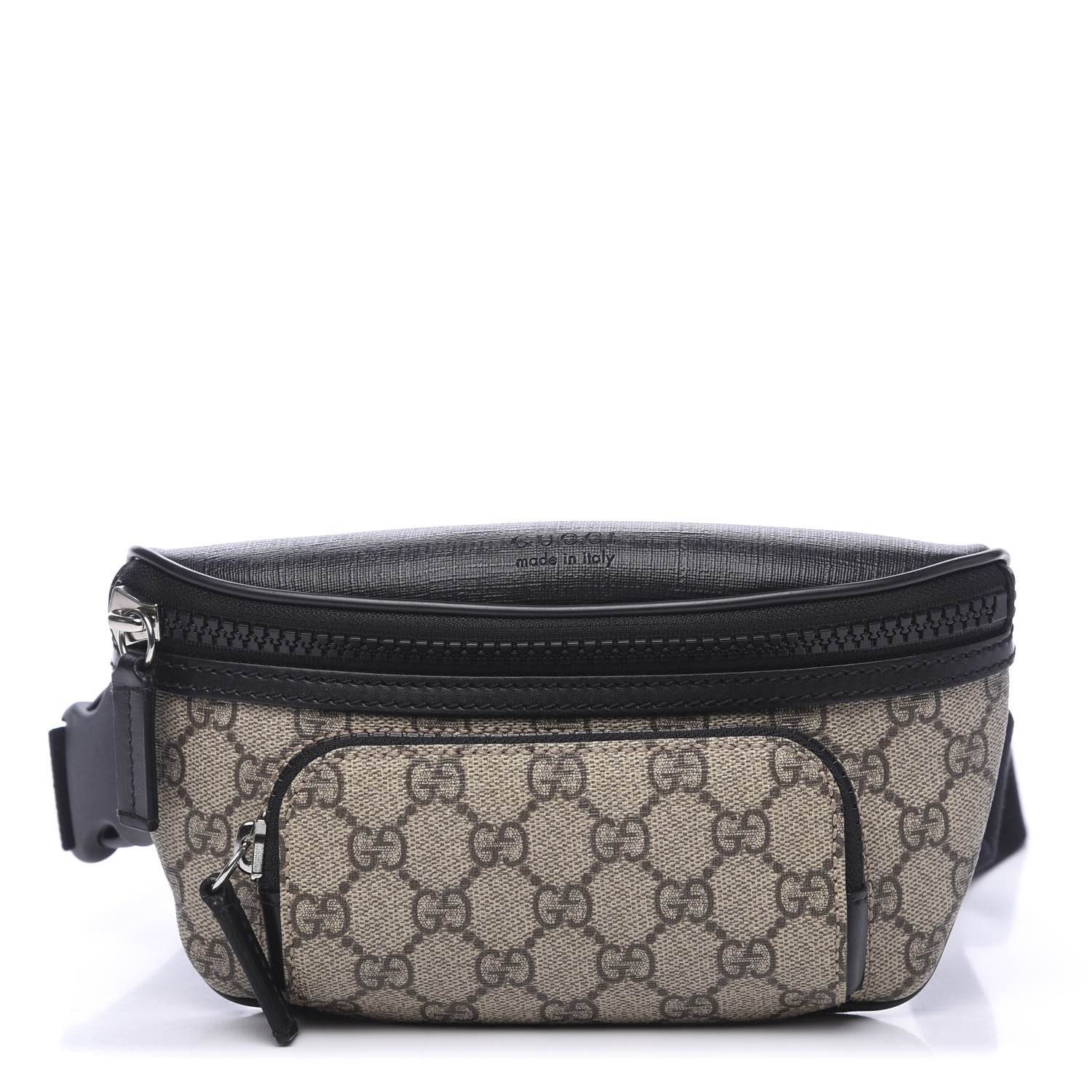 Gucci GG Supreme Monogram Belt Bag Black 1 of 8