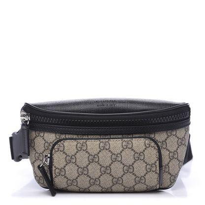 Gucci GG Supreme Monogram Belt Bag Black 1 of 8