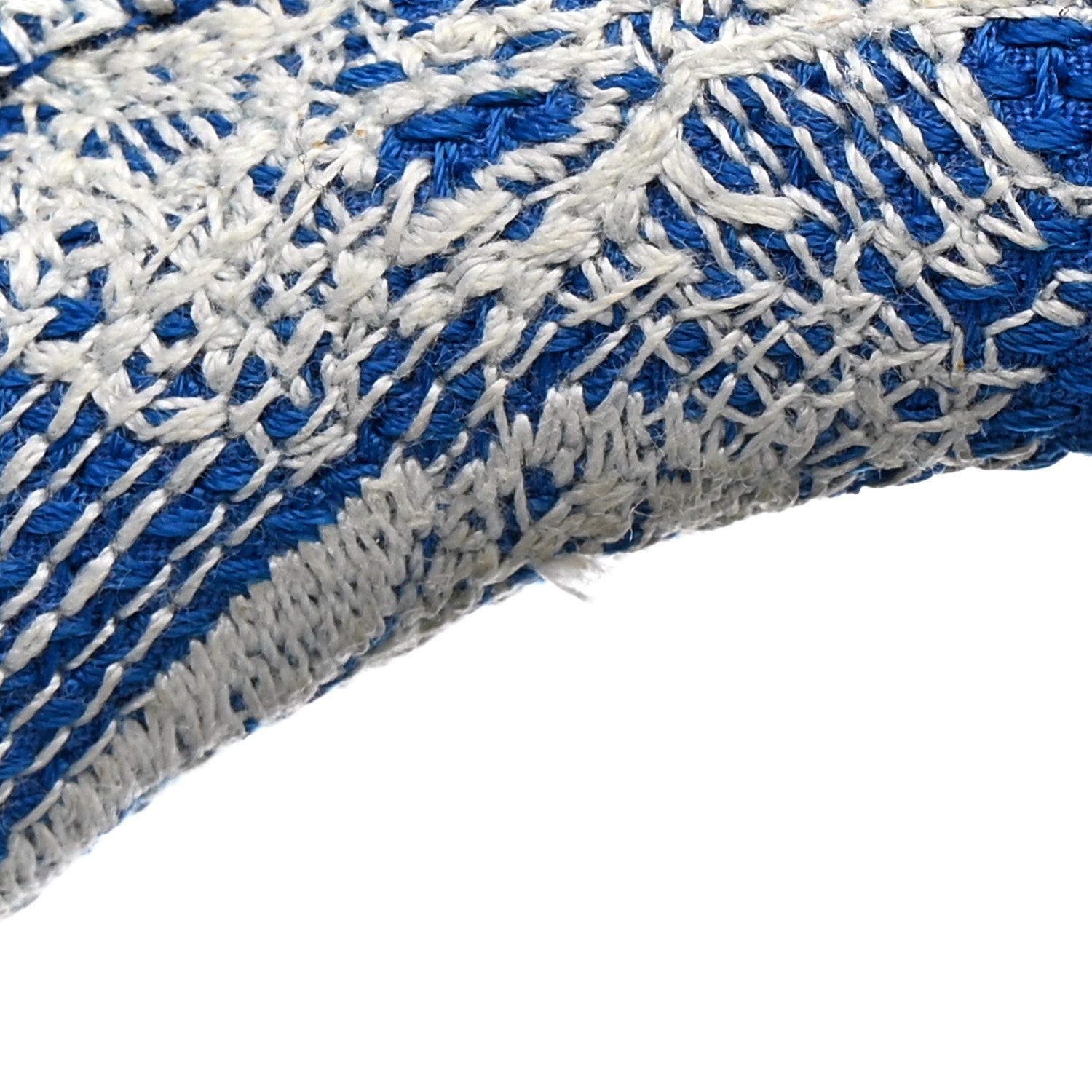 Christian Dior Canvas Toile De Jouy Reverse Embroidered Medium Lady D-Lite Fluorescent Blue 11 of 15